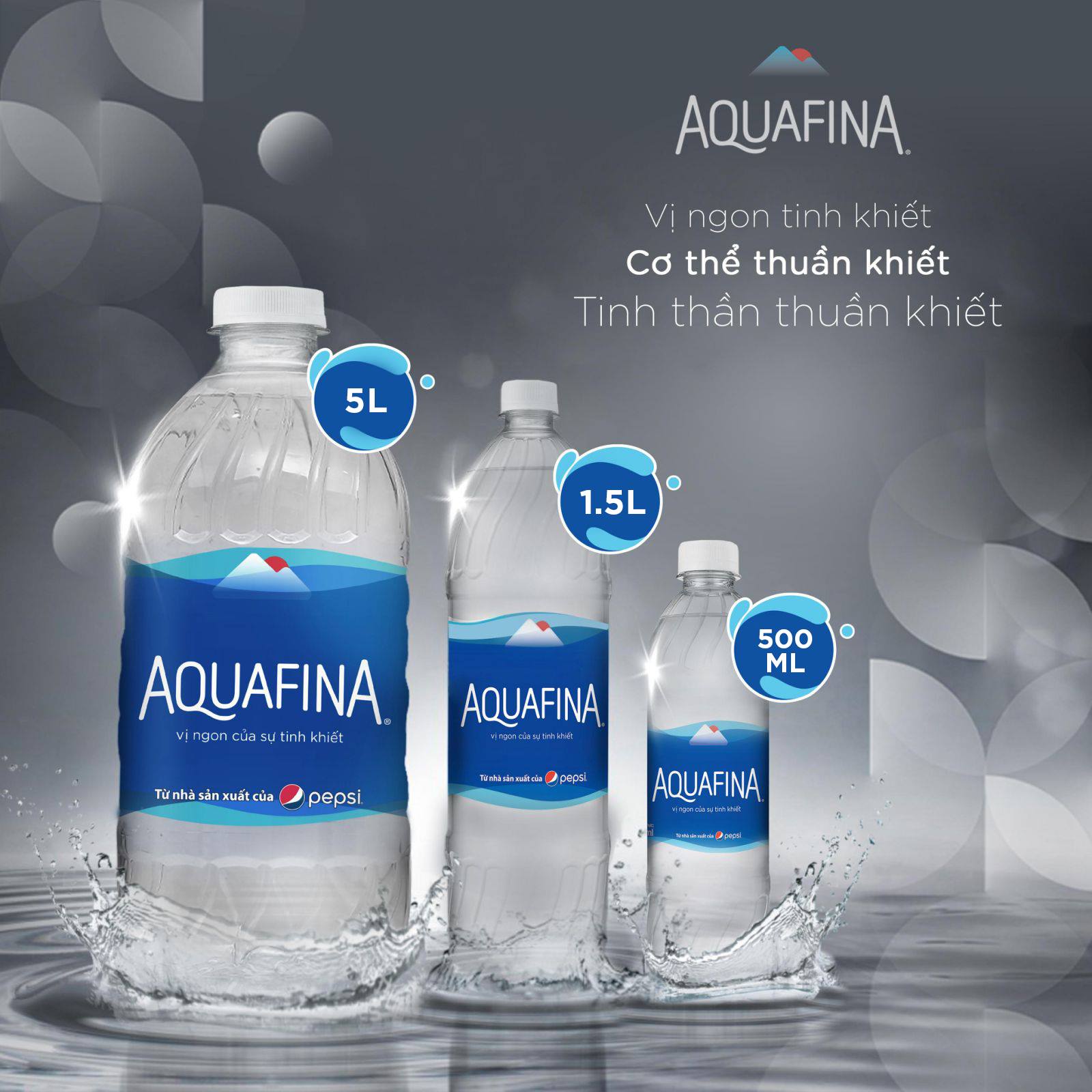 Nước uống Aquafina chính hãng, giá tốt tại đại lý nước Tân Bình - Gia Hưng Water