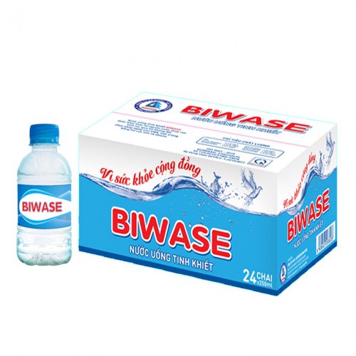 Thùng 24 chai nước suối BIWASE 250ml