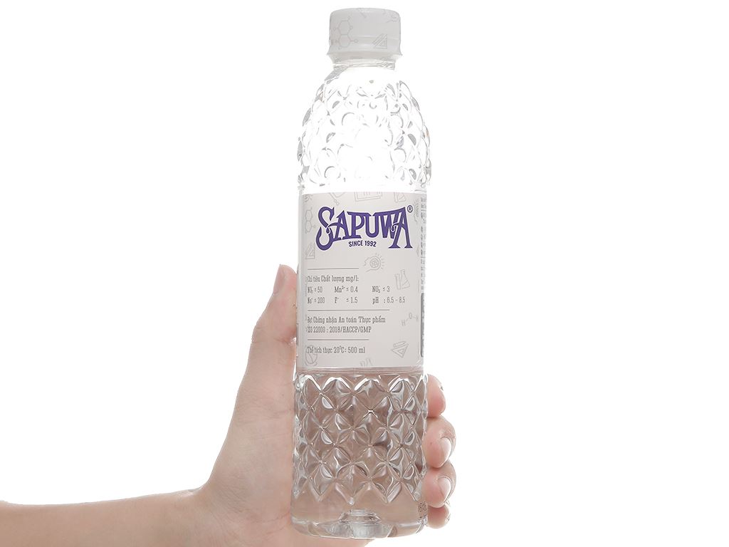nước tinh khiết sapuwa chai 500ml