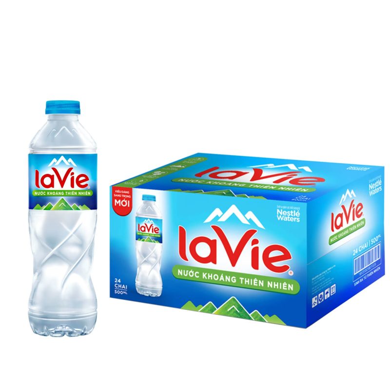 thùng nước suối LaVie 500ml