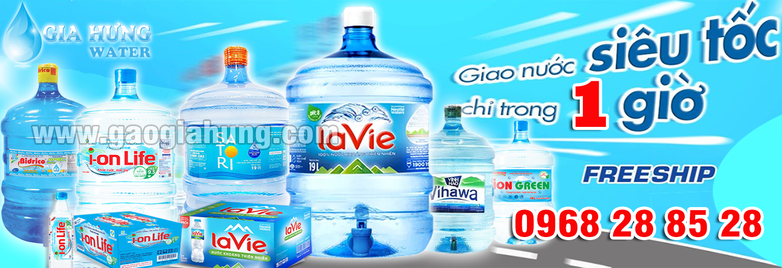 Dịch vụ đổi nước, giao nước uống tận nhà Gò Vấp - Gia Hưng Water