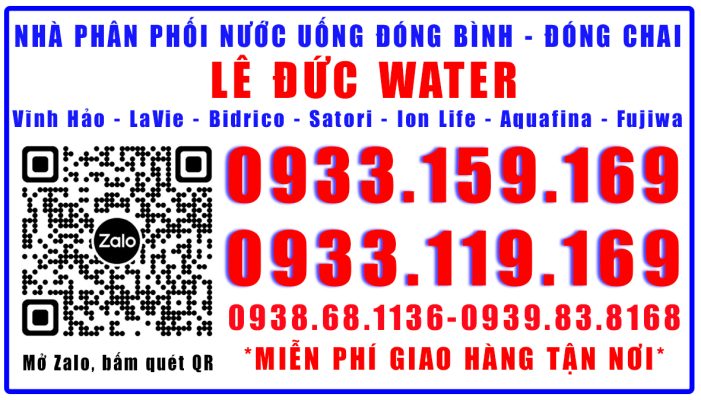 Đại lý nước uống quận 10 Lê Đức Water