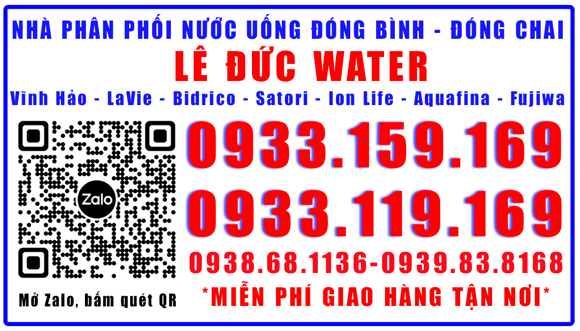 Đại lý nước uống quận 10 Lê Đức Water