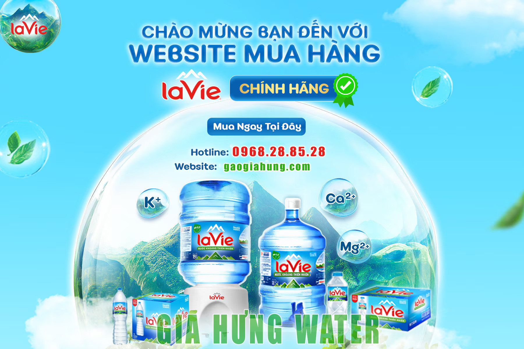 Đại lý nước LaVie chính hãng Gia Hưng Water