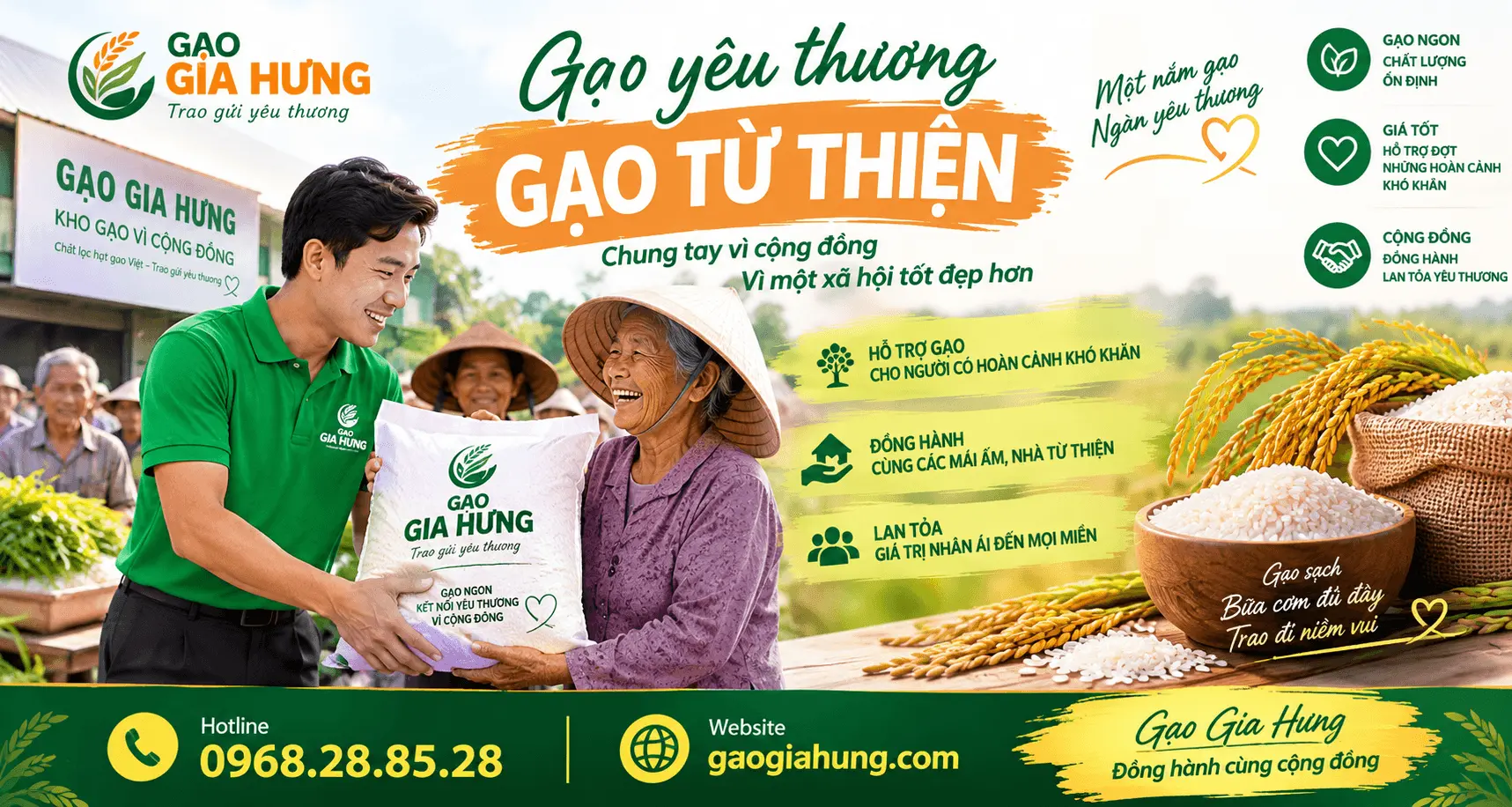 Gạo Gia Hưng: Đại Lý Gạo Từ Thiện Tại TPHCM Gần Đây – Giá Sỉ, Cung Cấp Số Lượng Lớn