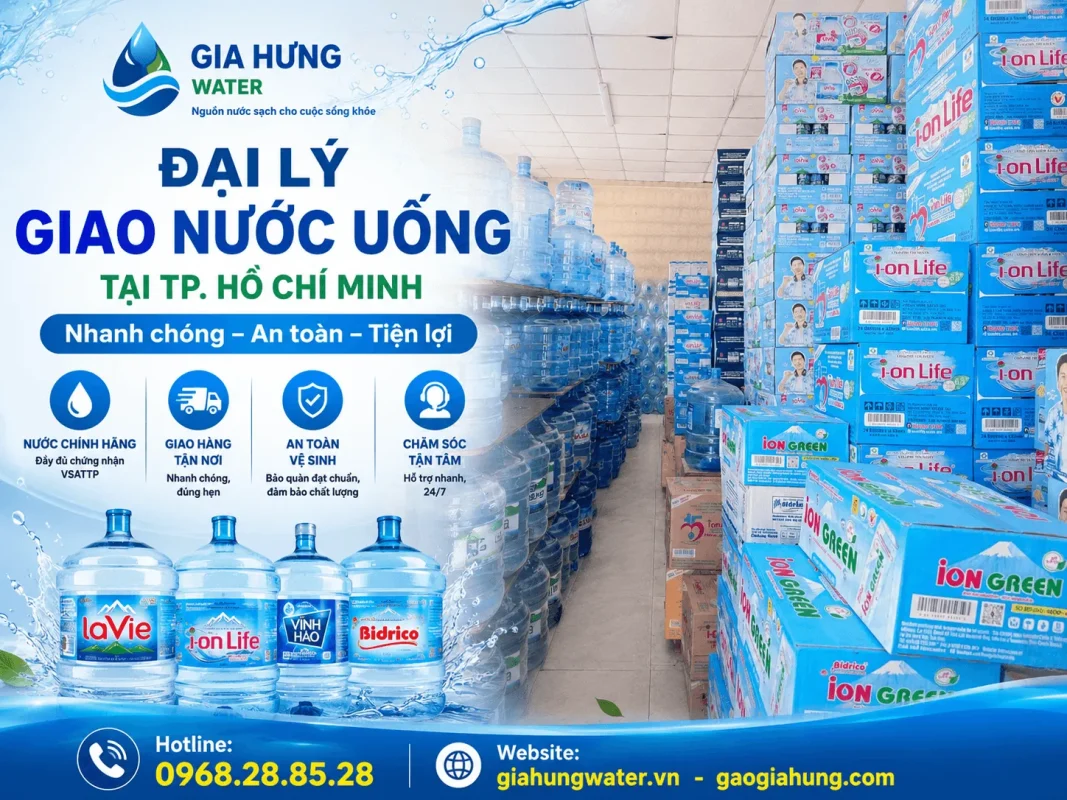 Đại lý nước uống tphcm gần đây - Gia Hưng Water