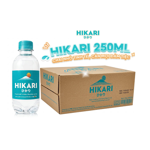 Nước suối chai nhỏ hikari 250ml