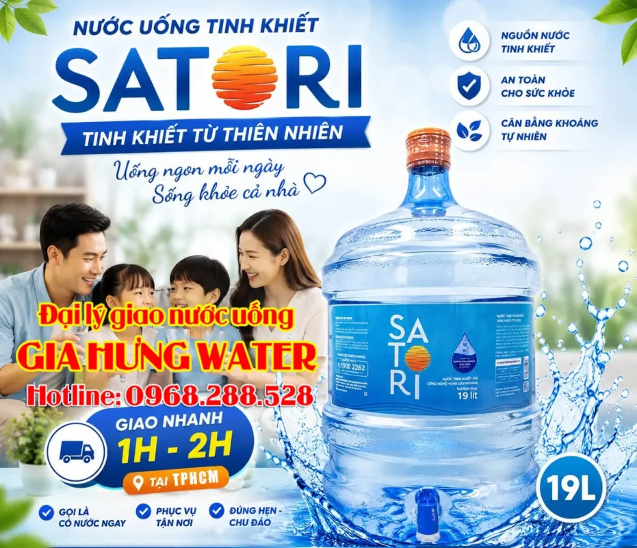 Đại lý đổi nước, giao nước Satori chính hãng - Gia Hưng water
