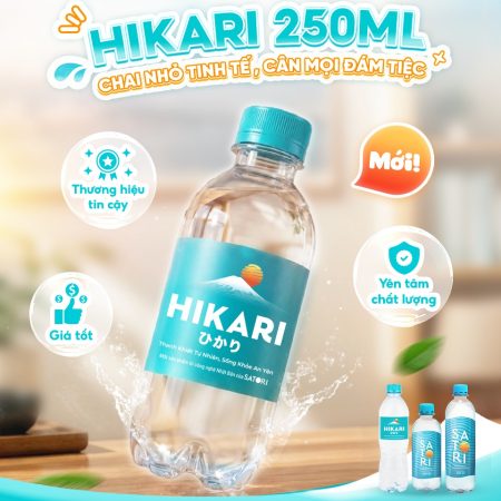 Nước suối chai nhỏ hikari 250ml